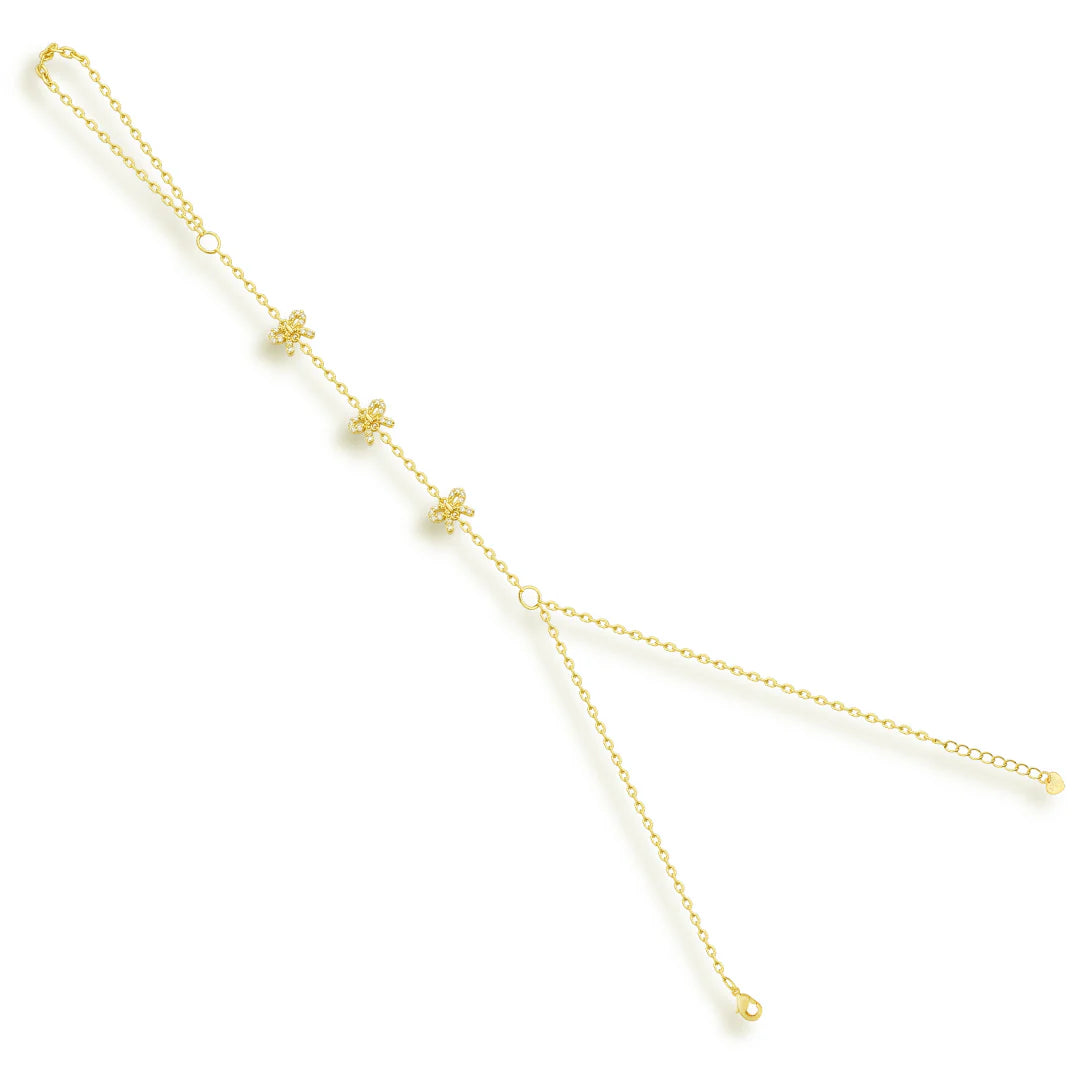 Gilded Bow Hand Chain EVRY JEWELS