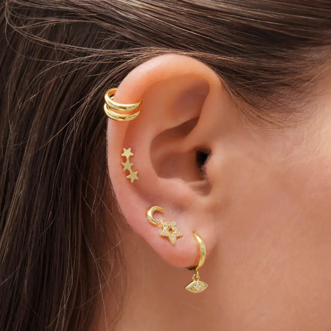 Double Up Ear Cuff EVRY JEWELS
