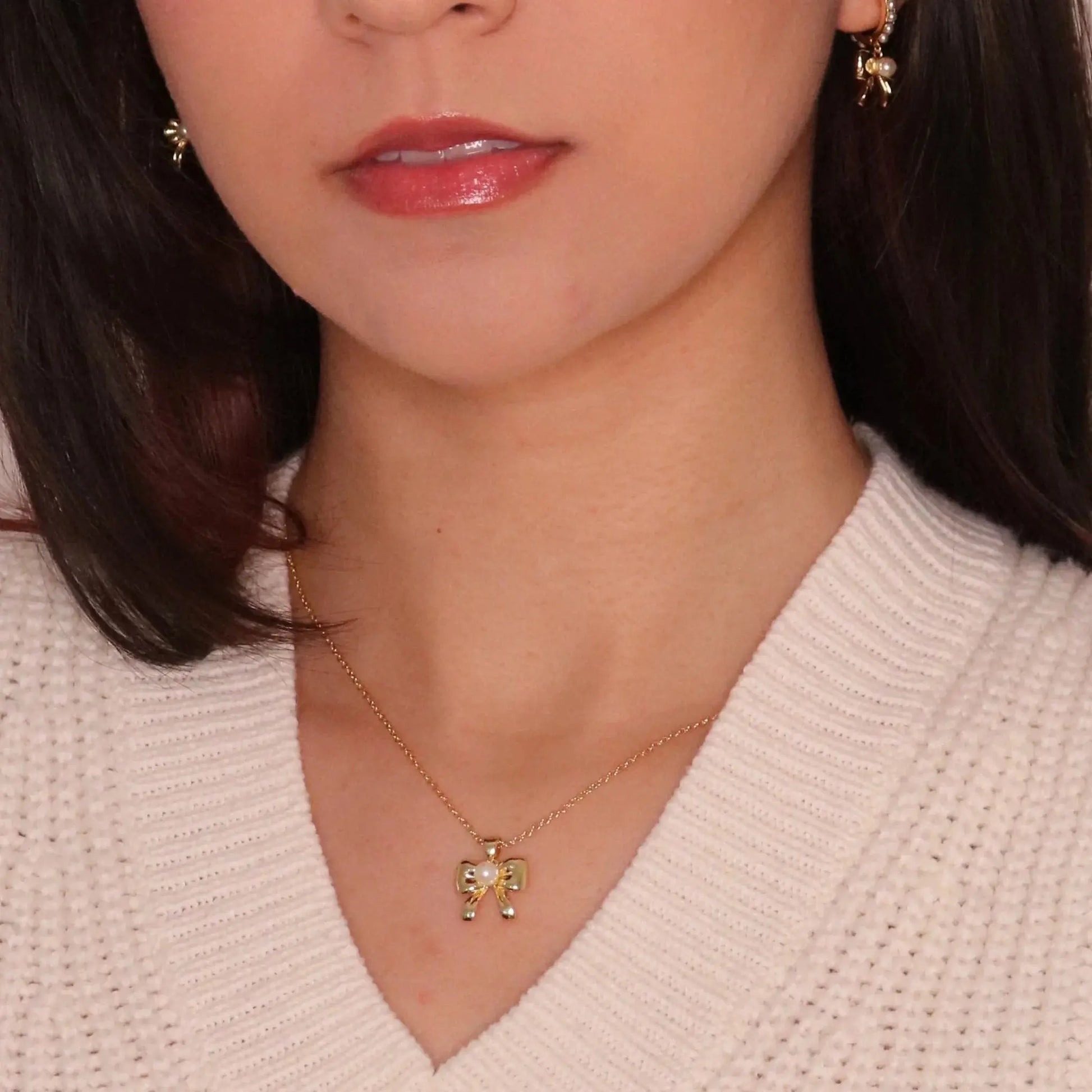 Put a Bow on It Necklace My Store