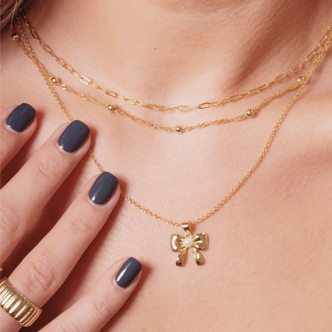Put a Bow on It Necklace My Store