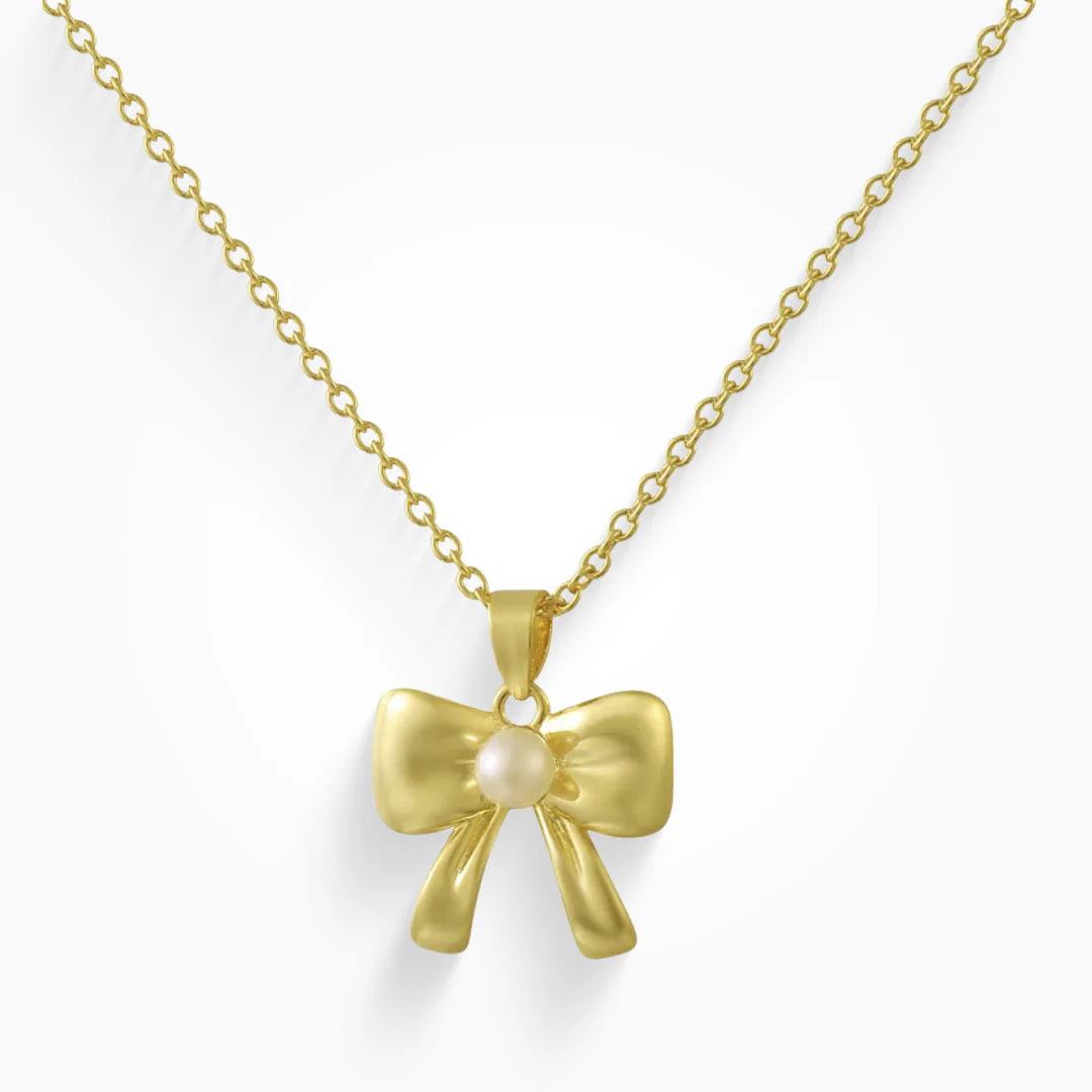 Put a Bow on It Necklace My Store