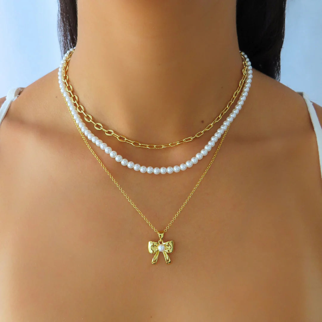 Put a Bow on It Necklace My Store