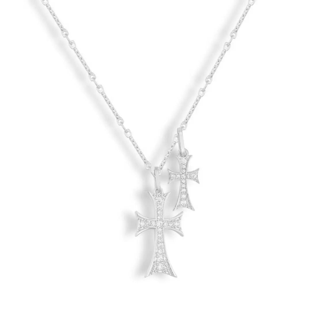 Double Cross Me Necklace My Store