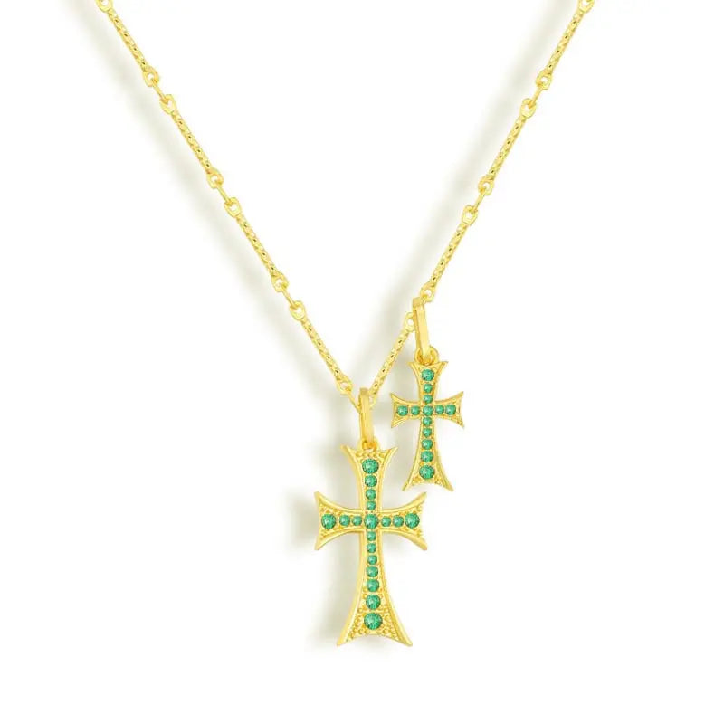 Double Cross Me Necklace My Store